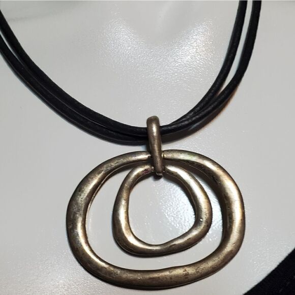 Chico's Black & Silver Multi-Strand Necklace - Picture 3 of 5